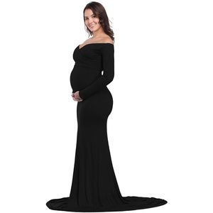 Off Shoulder Maternity Dress